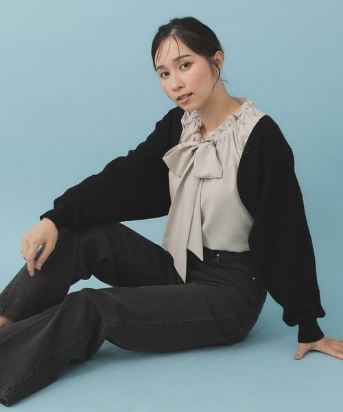 index / インデックス カーディガン・ボレロ | ボレロカーディガン【洗濯機OK抗ピル】 | 詳細2