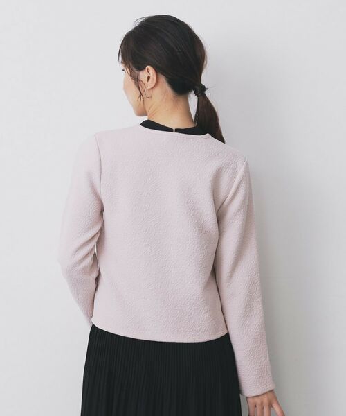 index / インデックス レザーブルゾン・ジャケット | ストレッチノーカラーブルゾン【洗濯機OK】 | 詳細17