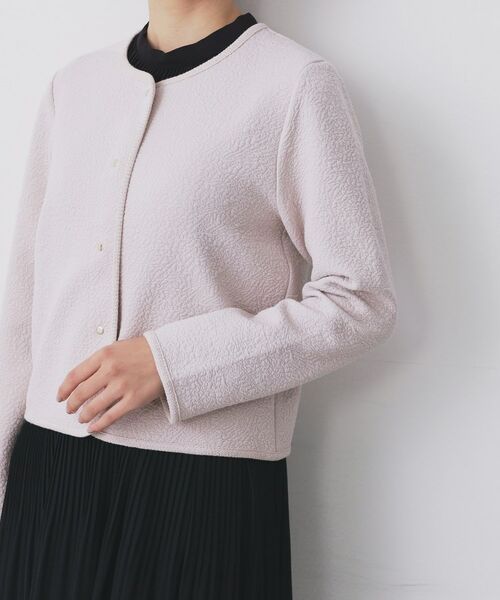 index / インデックス レザーブルゾン・ジャケット | ストレッチノーカラーブルゾン【洗濯機OK】 | 詳細19