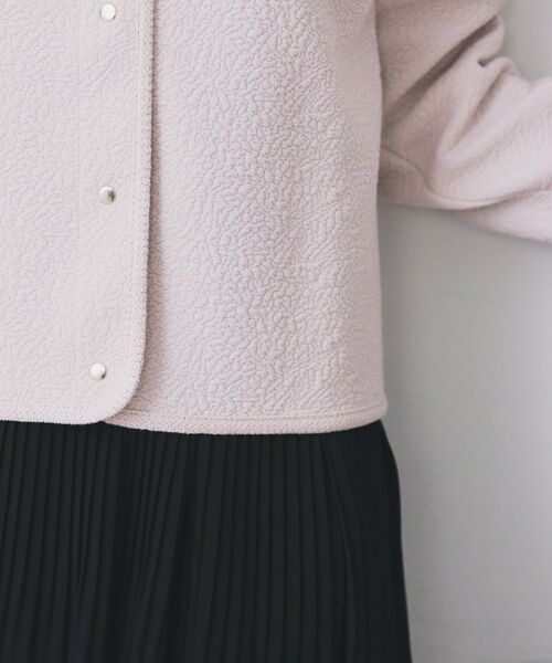 index / インデックス レザーブルゾン・ジャケット | ストレッチノーカラーブルゾン【洗濯機OK】 | 詳細21
