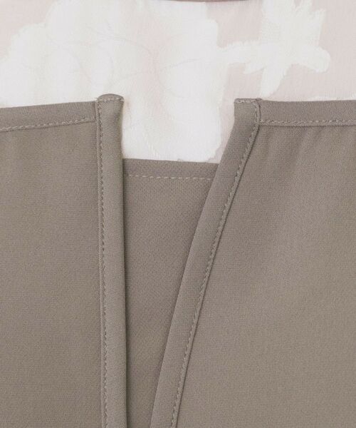 index / インデックス ミニ丈・ひざ丈ワンピース | ドッキングマーメイドフレアワンピース【洗濯機OK/イージーアイロン/防シワ】 | 詳細8