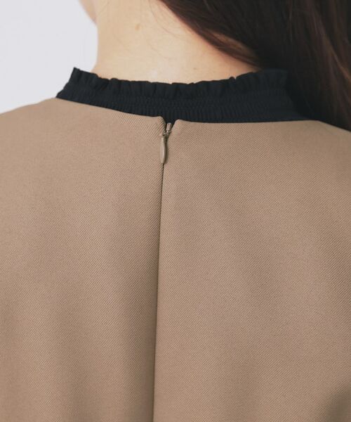 index / インデックス ミニ丈・ひざ丈ワンピース | トレンチディティールワンピース【洗濯機OK/イージーアイロン/防シワ】 | 詳細23