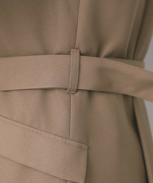 index / インデックス ミニ丈・ひざ丈ワンピース | トレンチディティールワンピース【洗濯機OK/イージーアイロン/防シワ】 | 詳細26