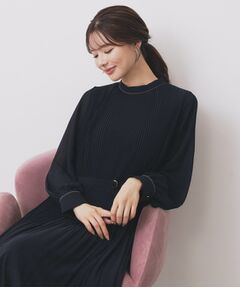 index / インデックス ミニ丈・ひざ丈ワンピース | 《5色展開/S-3Lサイズ》プリーツフレアワンピース【洗濯機OK/防シワ】