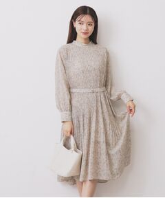 index / インデックス ミニ丈・ひざ丈ワンピース | 《5色展開/S-3Lサイズ》プリーツフレアワンピース【洗濯機OK/防シワ】