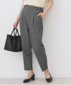 index / インデックス パンツ | ラメピンストライプイージーテーパードパンツ【洗濯機洗い可/ストレッチ】