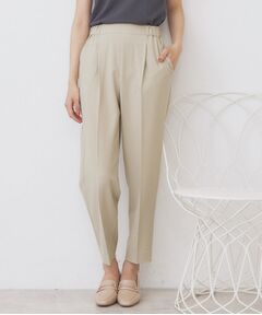 index / インデックス パンツ | ラメピンストライプイージーテーパードパンツ【洗濯機洗い可/ストレッチ】