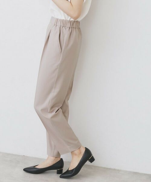 index / インデックス パンツ | ラメピンストライプイージーテーパードパンツ【洗濯機洗い可/ストレッチ】 | 詳細12