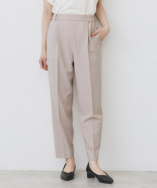 index / インデックス パンツ | ラメピンストライプイージーテーパードパンツ【洗濯機洗い可/ストレッチ】 | 詳細16