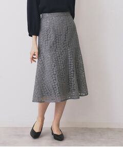 index / インデックス スカート | 小花刺繍チュールマーメイドスカート【洗濯機OK/抗ピル】