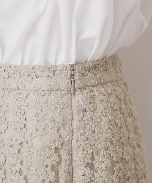 index / インデックス スカート | 小花刺繍チュールマーメイドスカート【洗濯機OK/抗ピル】 | 詳細20