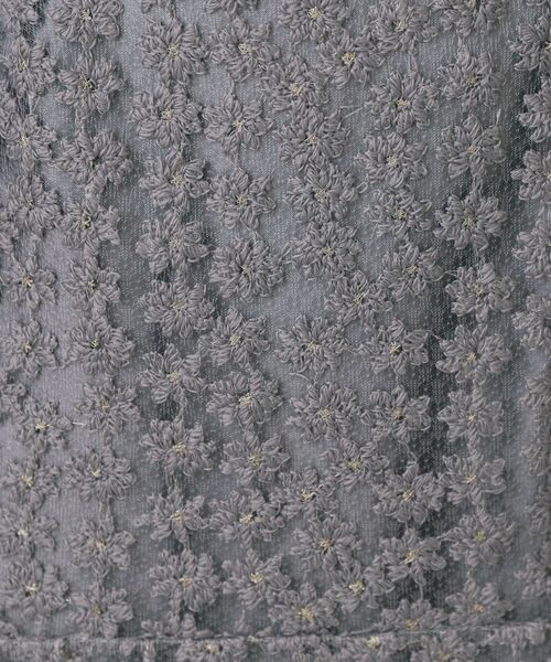 index / インデックス スカート | 小花刺繍チュールマーメイドスカート【洗濯機OK/抗ピル】 | 詳細4