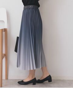 index / インデックス ロング・マキシ丈スカート | グラデーションプリーツスカート【洗濯機OK/防シワ】
