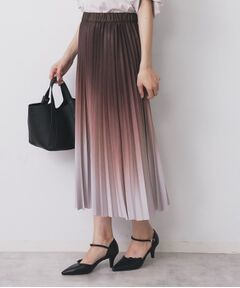 index / インデックス ロング・マキシ丈スカート | グラデーションプリーツスカート【洗濯機OK/防シワ】