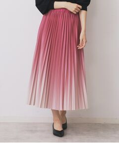 index / インデックス ロング・マキシ丈スカート | グラデーションプリーツスカート【洗濯機OK/防シワ】