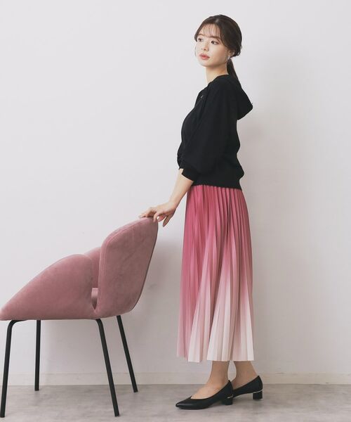 index / インデックス ロング・マキシ丈スカート | グラデーションプリーツスカート【洗濯機OK/防シワ】 | 詳細11