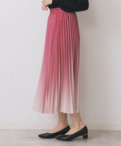 index / インデックス ロング・マキシ丈スカート | グラデーションプリーツスカート【洗濯機OK/防シワ】 | 詳細14