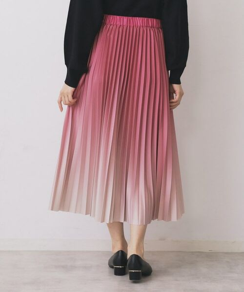index / インデックス ロング・マキシ丈スカート | グラデーションプリーツスカート【洗濯機OK/防シワ】 | 詳細15