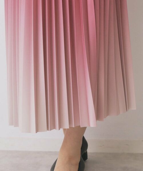 index / インデックス ロング・マキシ丈スカート | グラデーションプリーツスカート【洗濯機OK/防シワ】 | 詳細17