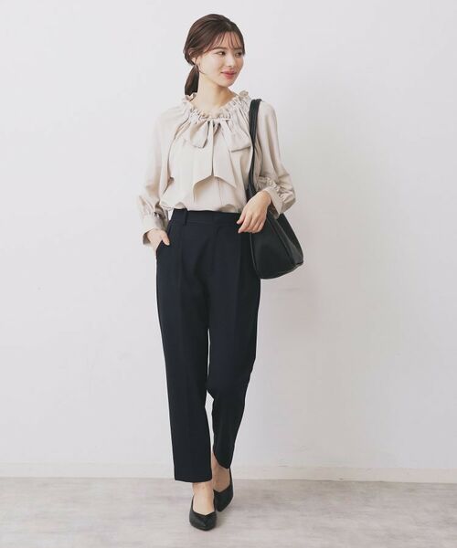 index / インデックス シャツ・ブラウス | ボウタイフリルギャザーブラウス【洗濯機OK】 | 詳細10