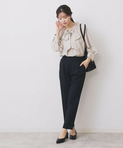 index / インデックス シャツ・ブラウス | ボウタイフリルギャザーブラウス【洗濯機OK】 | 詳細11