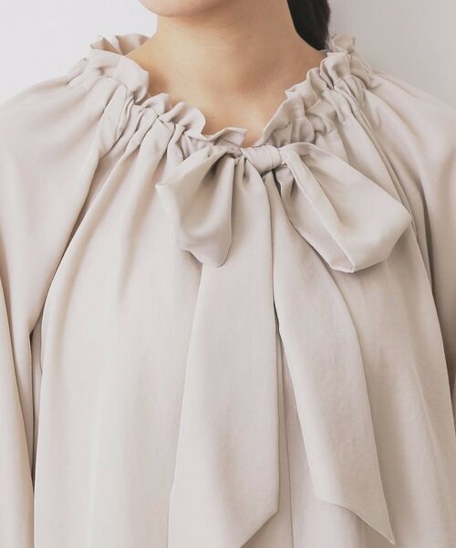 index / インデックス シャツ・ブラウス | ボウタイフリルギャザーブラウス【洗濯機OK】 | 詳細16