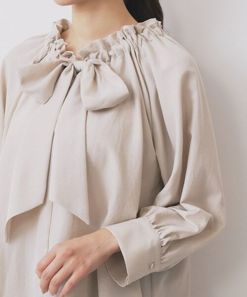 index / インデックス シャツ・ブラウス | ボウタイフリルギャザーブラウス【洗濯機OK】 | 詳細17