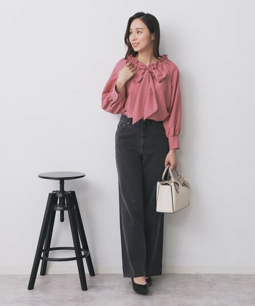 index / インデックス シャツ・ブラウス | ボウタイフリルギャザーブラウス【洗濯機OK】 | 詳細6