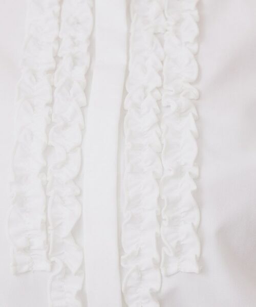 index / インデックス シャツ・ブラウス | バンドカラーフリルブラウス【洗濯機OK/イージーアイロン/防シワ】 | 詳細4