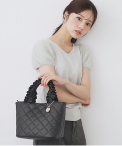 index / インデックス トートバッグ | 【2WAY】持ち手フリルキルティングトートバッグ