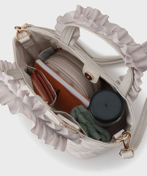 index / インデックス トートバッグ | 【2WAY】持ち手フリルキルティングトートバッグ | 詳細14