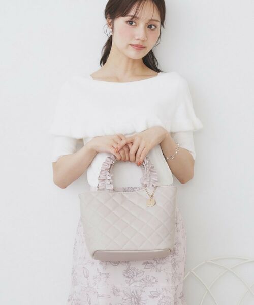 index / インデックス トートバッグ | 【2WAY】持ち手フリルキルティングトートバッグ | 詳細3