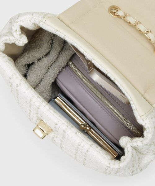 index / インデックス リュック・バックパック | 【長さ調整可能】ツイードミニリュック | 詳細13