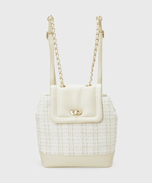 index / インデックス リュック・バックパック | 【長さ調整可能】ツイードミニリュック | 詳細7