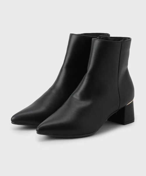 index / インデックス ブーツ（ショート丈） | 【抗菌防臭】レザー調スムースショートブーツ | 詳細3