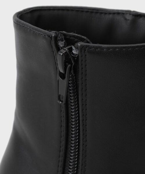 index / インデックス ブーツ（ショート丈） | 【抗菌防臭】レザー調スムースショートブーツ | 詳細9