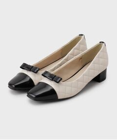 index / インデックス パンプス | 【2WAY】リボン取外し可能キルティングパンプス