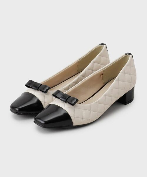 index / インデックス パンプス | 【2WAY】リボン取外し可能キルティングパンプス | 詳細1