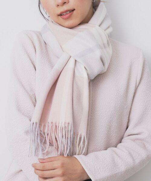 index / インデックス マフラー・ショール・スヌード・ストール | 【手洗い可】チェックストール | 詳細4