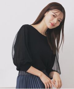 index / インデックス ニット・セーター | 《5色展開》マジョリカプリーツスリーブニット【洗濯機洗い可】