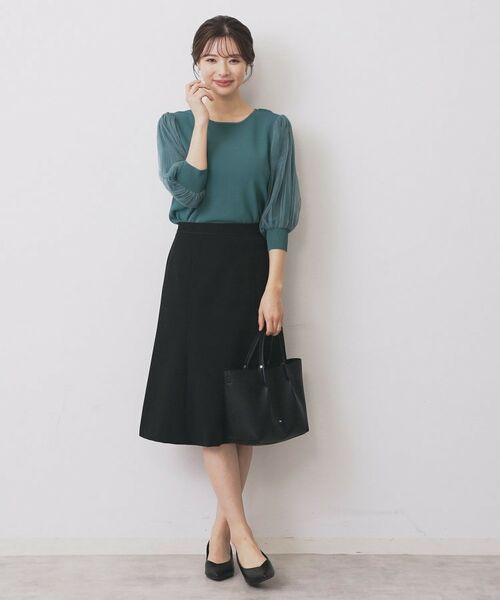 index / インデックス ニット・セーター | 《5色展開》マジョリカプリーツスリーブニット【洗濯機洗い可】 | 詳細10