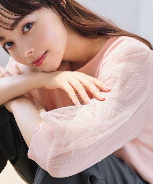 index / インデックス ニット・セーター | 《5色展開》マジョリカプリーツスリーブニット【洗濯機洗い可】 | 詳細13