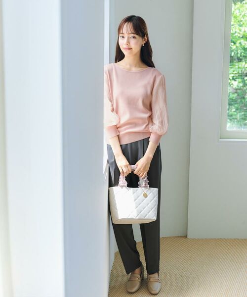 index / インデックス ニット・セーター | 《5色展開》マジョリカプリーツスリーブニット【洗濯機洗い可】 | 詳細16