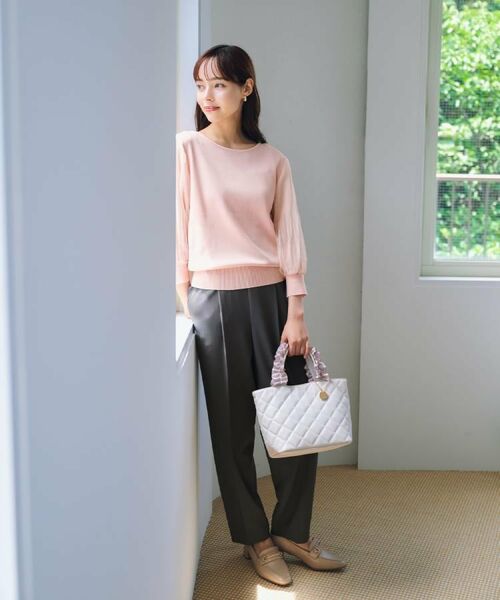 index / インデックス ニット・セーター | 《5色展開》マジョリカプリーツスリーブニット【洗濯機洗い可】 | 詳細17