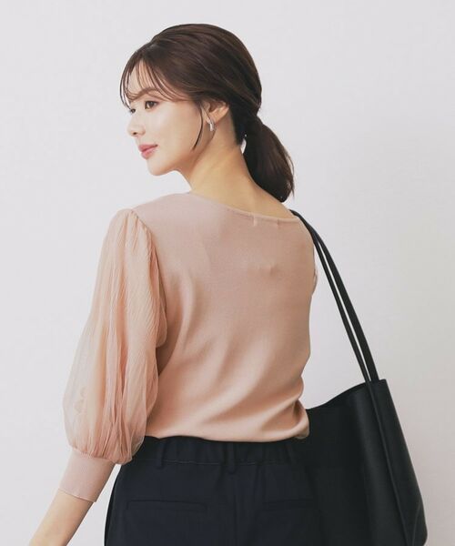 index / インデックス ニット・セーター | 《5色展開》マジョリカプリーツスリーブニット【洗濯機洗い可】 | 詳細18