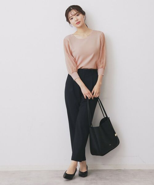 index / インデックス ニット・セーター | 《5色展開》マジョリカプリーツスリーブニット【洗濯機洗い可】 | 詳細19