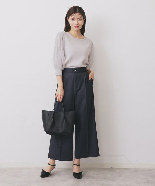 index / インデックス ニット・セーター | 《5色展開》マジョリカプリーツスリーブニット【洗濯機洗い可】 | 詳細23