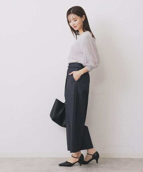 index / インデックス ニット・セーター | 《5色展開》マジョリカプリーツスリーブニット【洗濯機洗い可】 | 詳細24