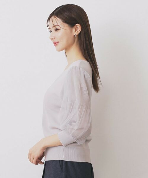 index / インデックス ニット・セーター | 《5色展開》マジョリカプリーツスリーブニット【洗濯機洗い可】 | 詳細27