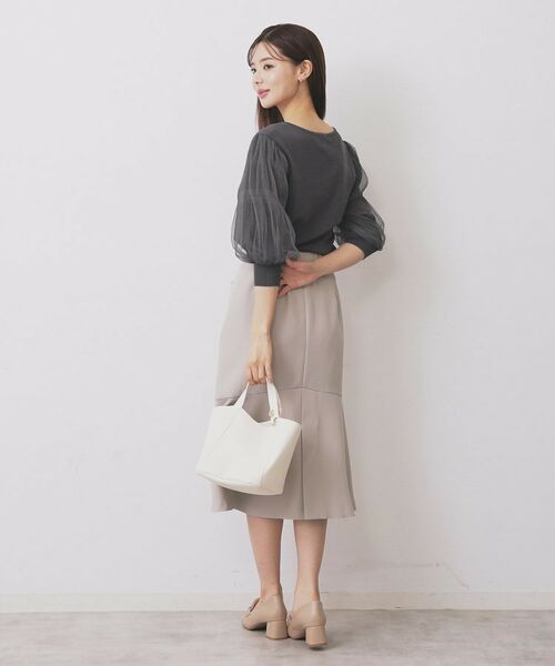 index / インデックス ニット・セーター | 《5色展開》マジョリカプリーツスリーブニット【洗濯機洗い可】 | 詳細3